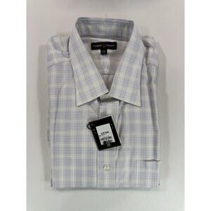 Robert Talbott Dress Shirt Purple Stripe 17.5 35 NWT 100% Cotton
